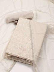 All Over Embroidery Chanderi Unstitched Suit Piece With Dupatta