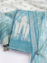 Printed Linen Unstitched Suit Piece With Dupatta