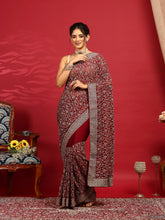 Embroidered Georgette Saree