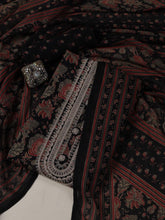 Neck Embroidered Cotton Blend Unstitched Suit Piece With Dupatta