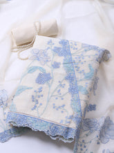 Embroidery Linen Unstitched Suit With Dupatta