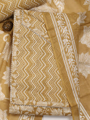 Digital Printed Cotton Blend Unstitched Suit With Dupatta