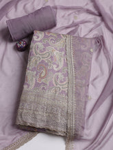 Embroidered Muslin Unstitched Suit With Dupatta