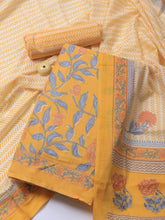 Printed Cotton Blend Unstitched Suit Piece With Dupatta