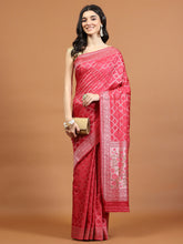 Zari Border Booti Art Silk Woven Saree