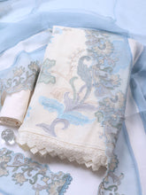 Embroidery Linen Unstitched Suit With Dupatta