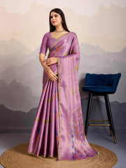 Zari Jaal Woven Art Silk Saree