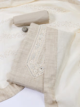 Neck Embroidery Cotton Unstitched Suit With Dupatta