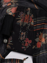 Patch Neck Muslin Unstitched Suit Piece With Dupatta