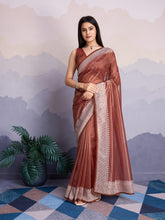 Embroidered Net Saree
