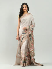 Printed Art Silk Woven Saree