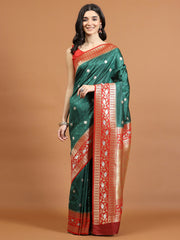 Zari Jaal Woven Art Silk Saree