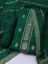 Embroidery Chanderi Unstitched Suit With Dupatta