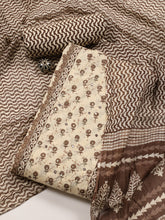 Printed Cotton Blend Unstitched Suit With Dupatta