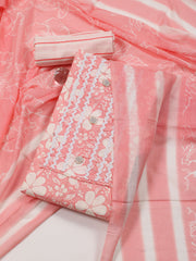 Digital Printed Cotton Blend Unstitched Suit With Dupatta