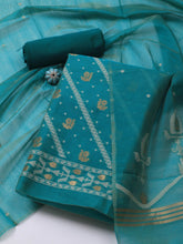 Jamdani Chanderi Unstitched Suit Piece With Dupatta