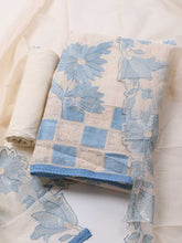 Embroidered Chanderi Unstitched Suit Piece With Dupatta