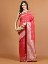 Zari Jaal Woven Art Silk Saree