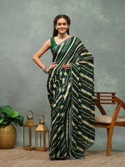 Digital Printed Chiffon Saree