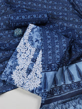 Printed Cotton Blend Unstitched Suit Piece With Dupatta