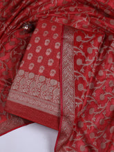 Banarasi Chanderi Unstitched Suit With Dupatta