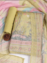 Printed Muslin Unstitched Suit With Dupatta