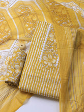 Printed Cotton Blend Unstitched Suit With Dupatta
