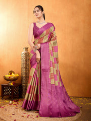 Zari Border Booti Woven Art Silk Saree