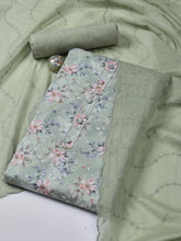 Printed Cotton Blend Unstitched Suit With Dupatta