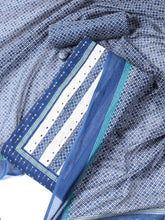 Printed Cotton Blend Unstitched Suit With Dupatta