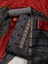 Neck Patti Cotton Blend Unstitched Suit Dupatta