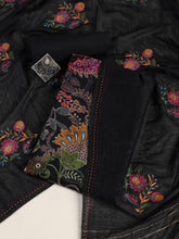 Neck Embroidered Cotton Blend Unstitched Suit Piece With Dupatta