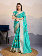 Zari Jaal Woven Art Silk Saree