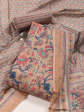 Printed Cotton Blend Unstitched Suit With Dupatta