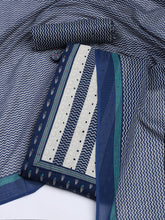Printed Cotton Blend Unstitched Suit With Dupatta