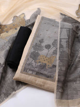 Jamdhani Chanderi Unstitched Suit Piece With Dupatta
