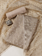 Woven Tissue Unstitched Suit With Dupatta