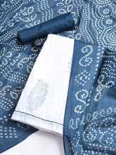 Printed Cotton Blend Unstitched Suit With Dupatta