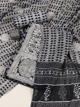 Embroidered Cotton Blend Unstitched Suit Piece With Dupatta