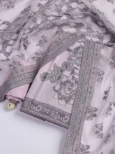 Printed Chanderi Unstitched Suit With Dupatta
