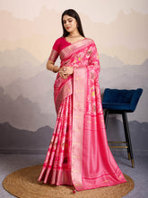 Zari Jaal Woven Art Silk Saree