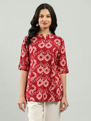 Printed Cotton Blend Shirt