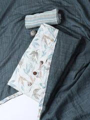 Printed Cotton Blend Unstitched Suit With Dupatta