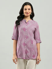 Printed Cotton Blend Shirt
