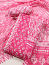 Printed Cotton Blend Unstitched Suit With Dupatta