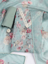 Printed Linen Unstitched Suit Piece With Dupatta