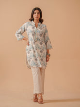 Printed Cotton Blend Kurta With Pants