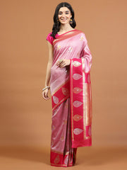 Zari Jaal Woven Art Silk Saree