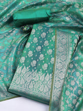 Woven Chanderi Unstitched Suit With Dupatta