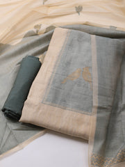 Jamdhani Chanderi Unstitched Suit Piece With Dupatta